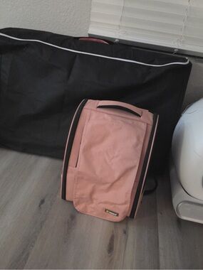 Texsens Pink Dog Pet Backpack Carrier with Mesh Panels for Comfortable Travel